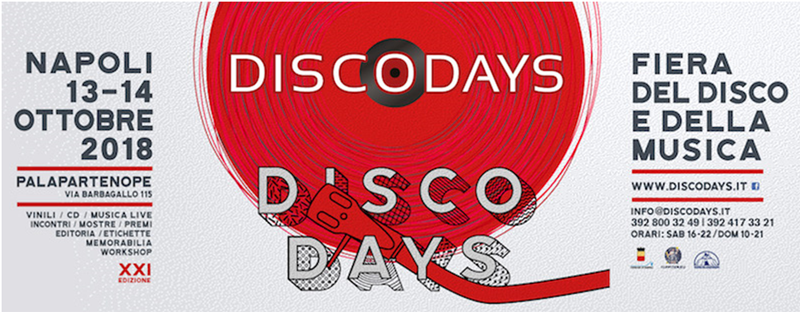DISCODAYS XXI EDIZIONE 13 e 14 ottobre Palapartenope - Napoli DISCODAYS XXI EDIZIONE 13 e 14 ottobre Palapartenope - Napoli