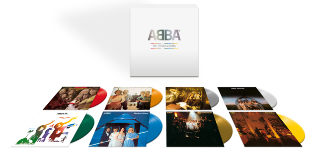ABBA: THE STUDIO ALBUMS 8 VINILI COLORATI DAL 3 LUGLIO 2020