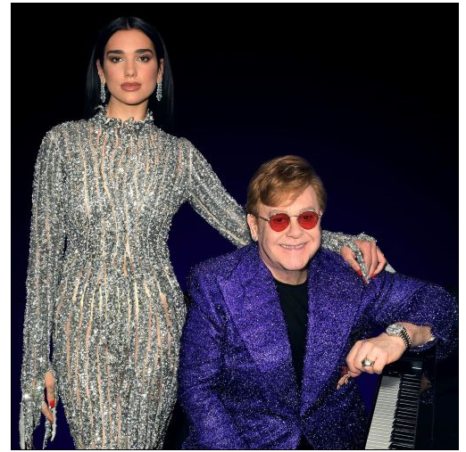 ELTON JOHN & DUA LIPA online con COLD HEART (PNAU REMIX)